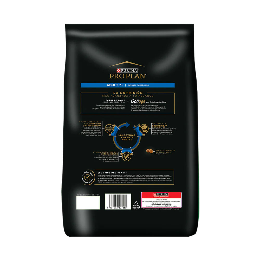 Concentrado Para Gato Pro Plan Adulto 7+ Chicken