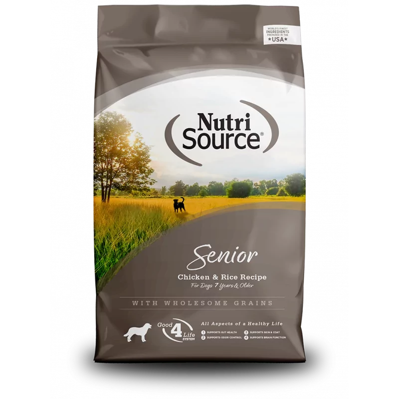 Concentrado para Perro Senior NutriSource Grain-Free Chicken & Rice