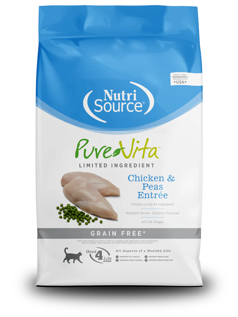 Concentrado Para Gato Nutrisource Pure Vita Chicken & Peas Entrée Grain Free
