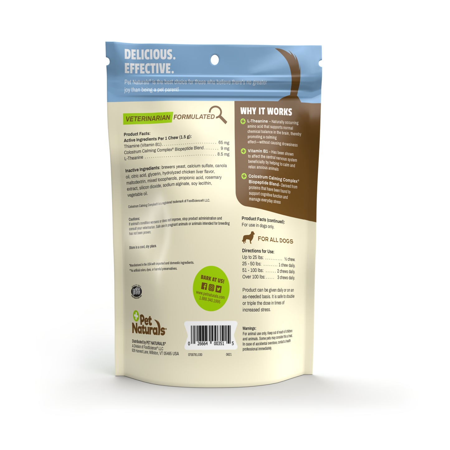 Masticables Relajantes para Perro PET NATURALS CALMING