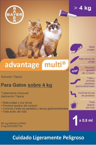 Pipetas ADVANTAGE MULTI GATO (3 pipetas)