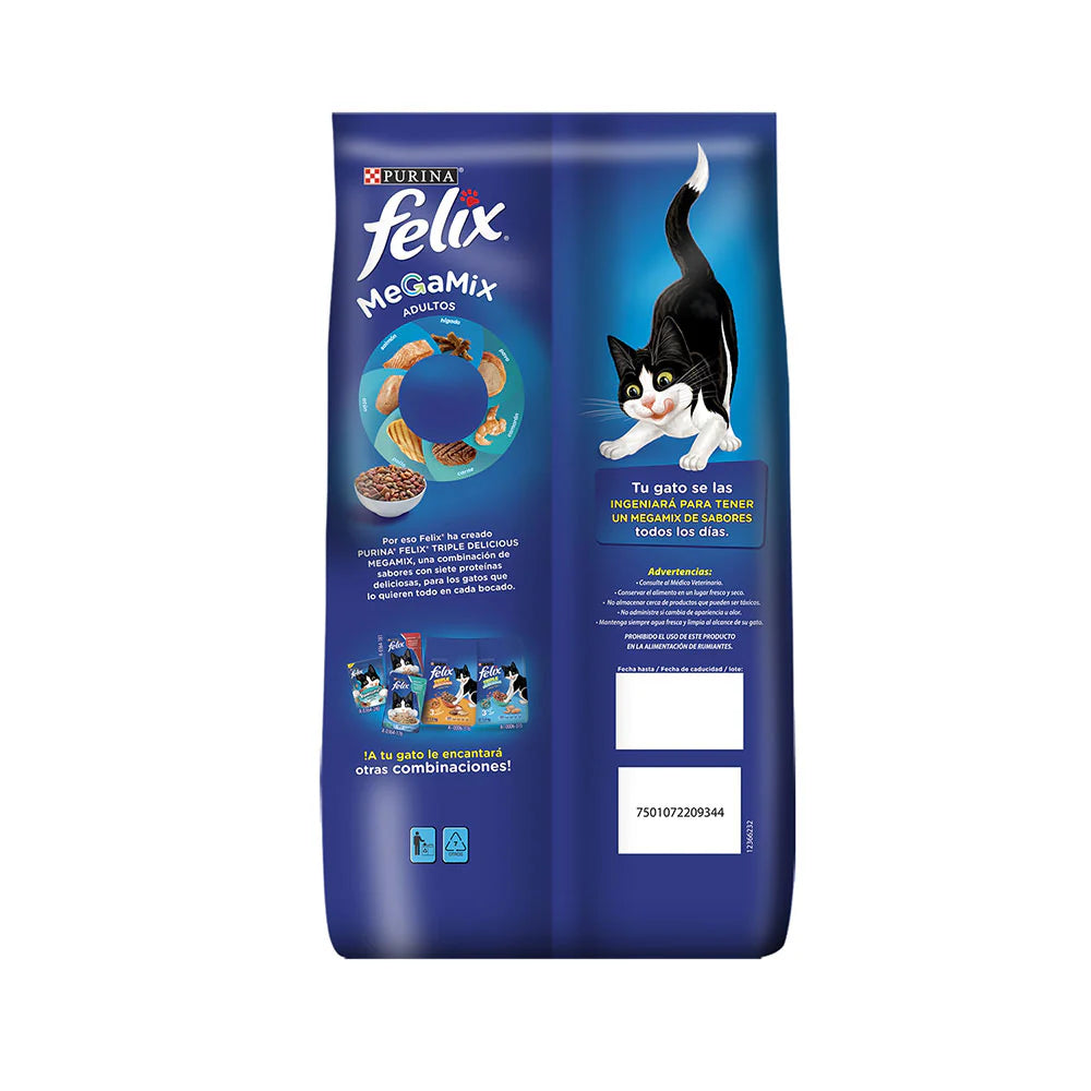 Concentrado Para Gato Felix Mega Mix Atun Salmon & Pollo