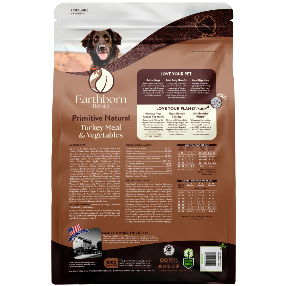 Concentrado Para Perro Earthborn Holistic Primitive Natural