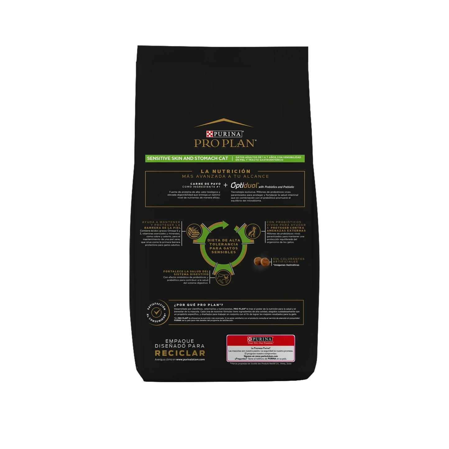 Concentrado Para Gato Pro Plan Adulto Sensitive Skin and Stomach