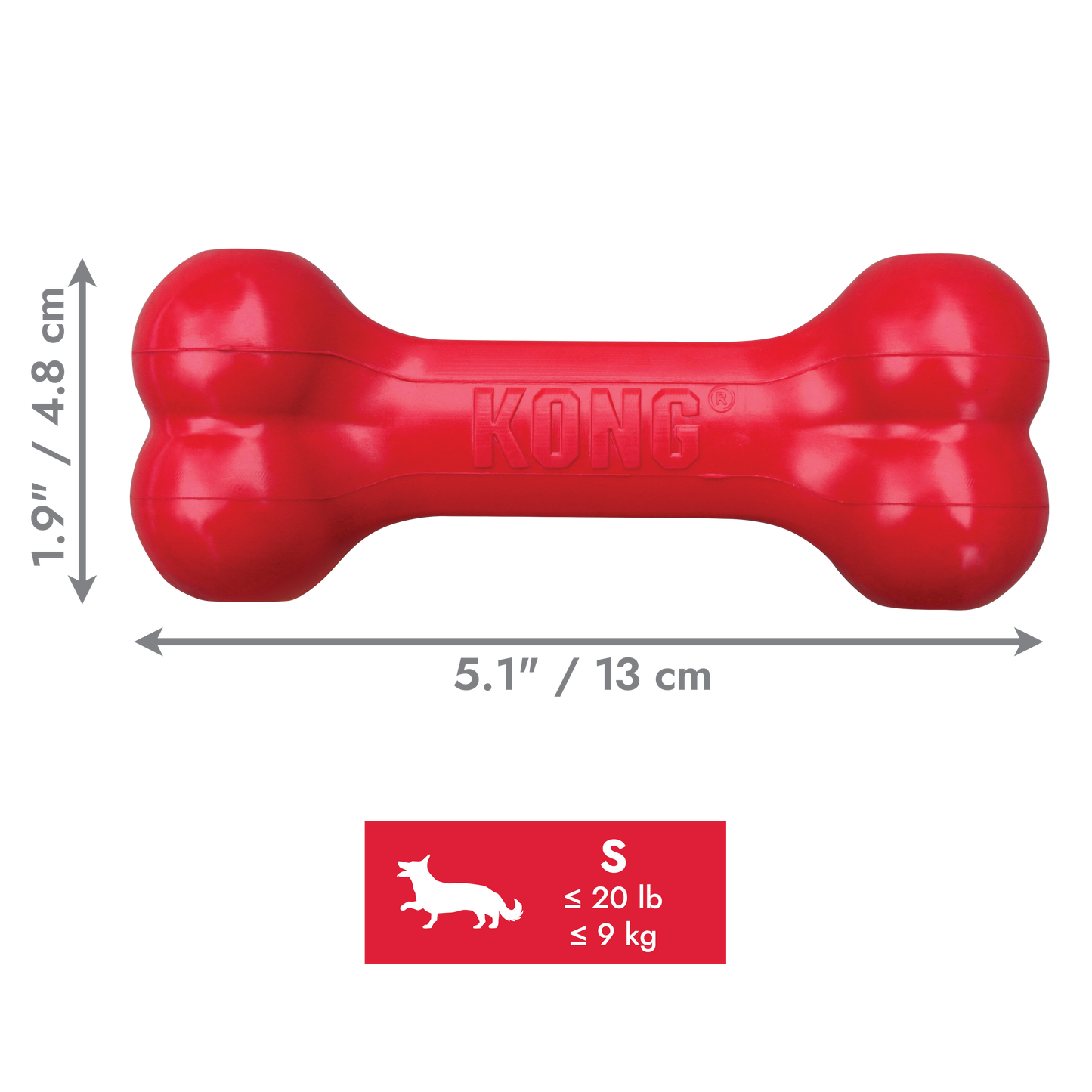Juguete para perro Kong Classic  Goodie Bone