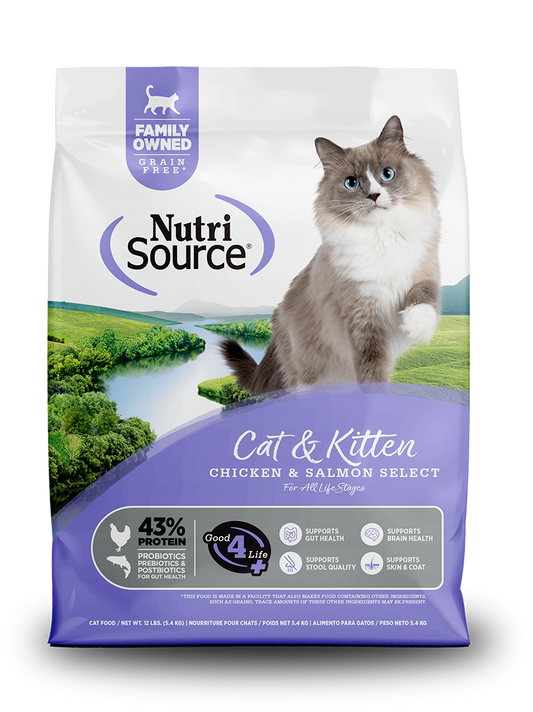 Concentrado para Gatitos Nutrisource Chicken Meal, Salmon & Liver