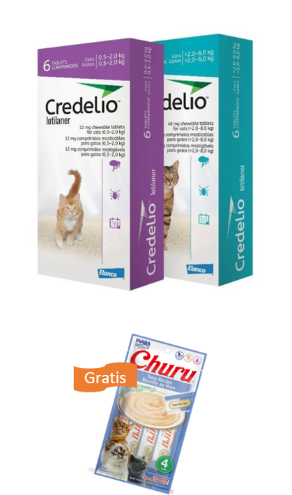 Credelio para gato + Churu Gratis
