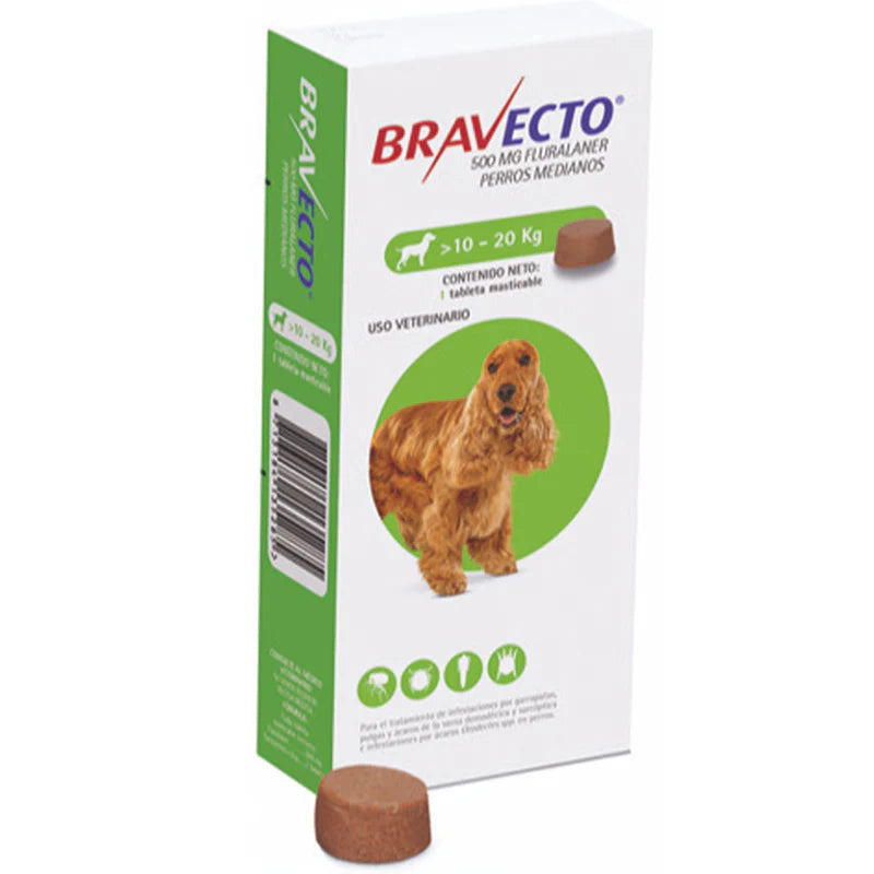 Tableta Masticable Antipulgas Bravecto