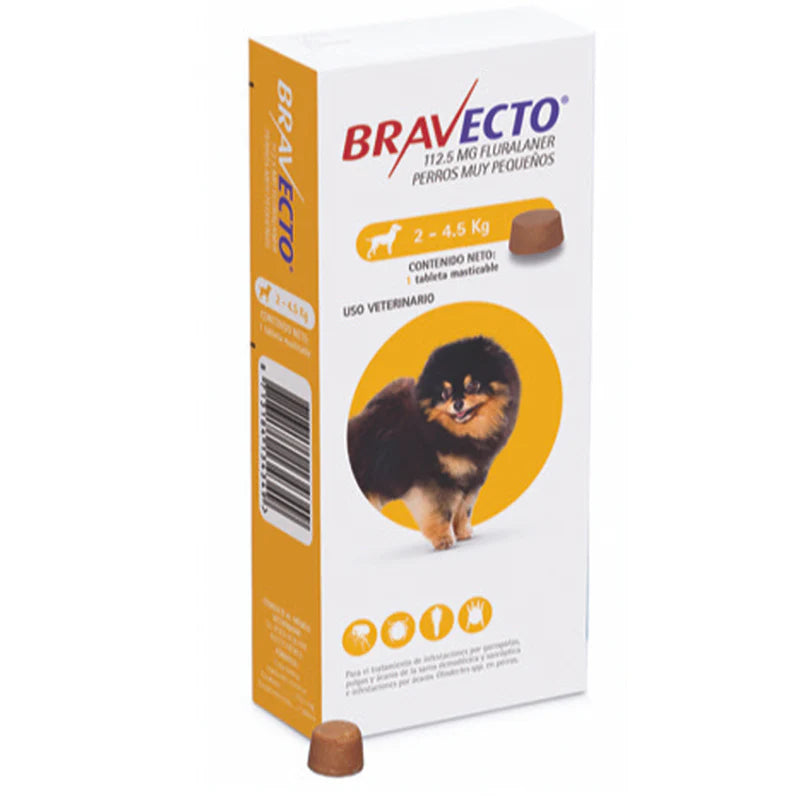 Tableta Masticable Antipulgas Bravecto