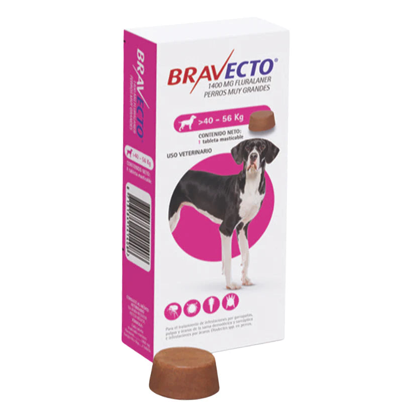 Tableta Masticable Antipulgas Bravecto