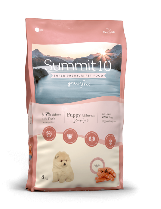 Concentrado para Cachorro Summit10 Grain Free Sensitive Salmón y Papa